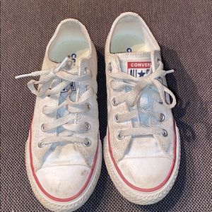 White Converse sneakers